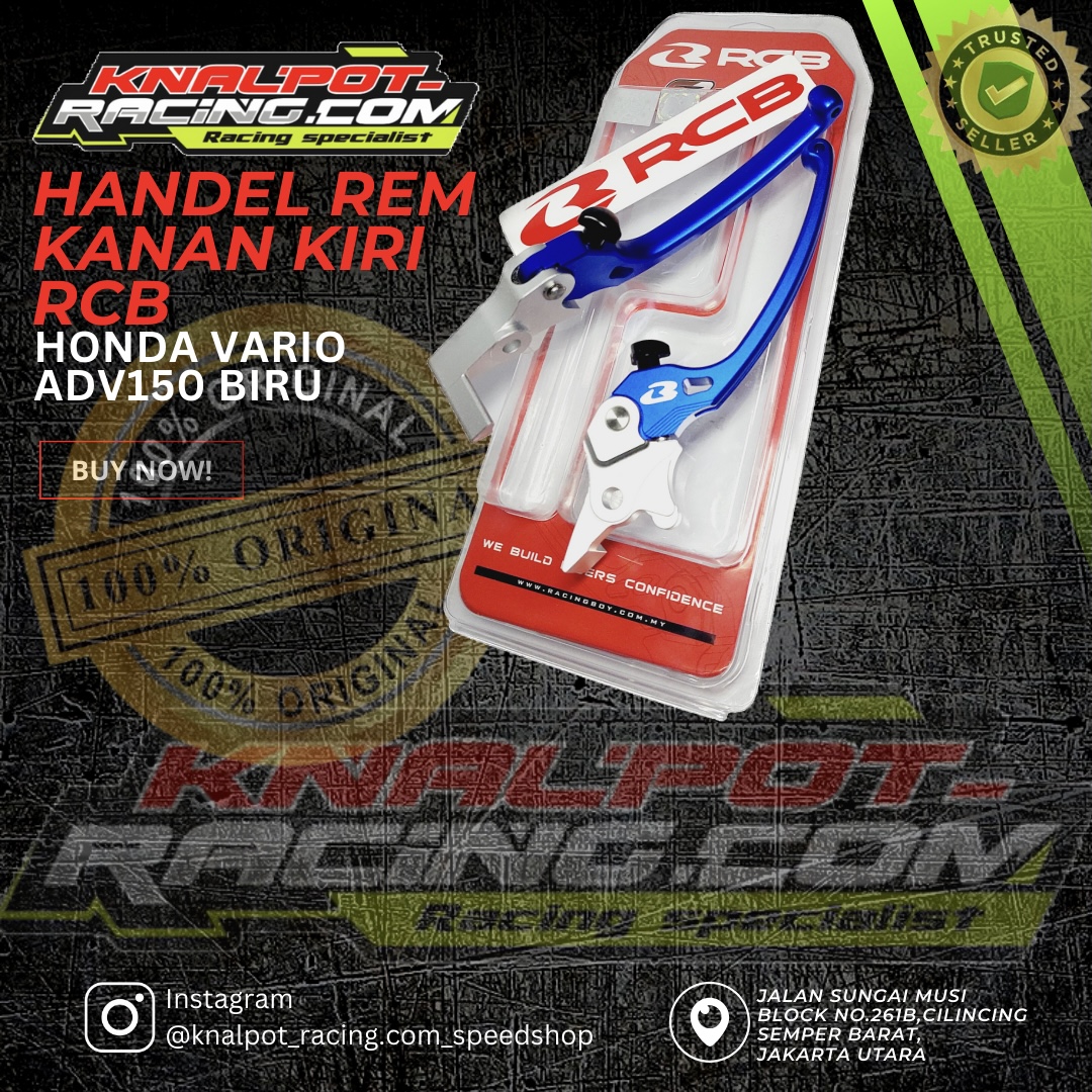HANDEL REM KANAN KIRI RCB HONDA VARIO ADV150 BIRU